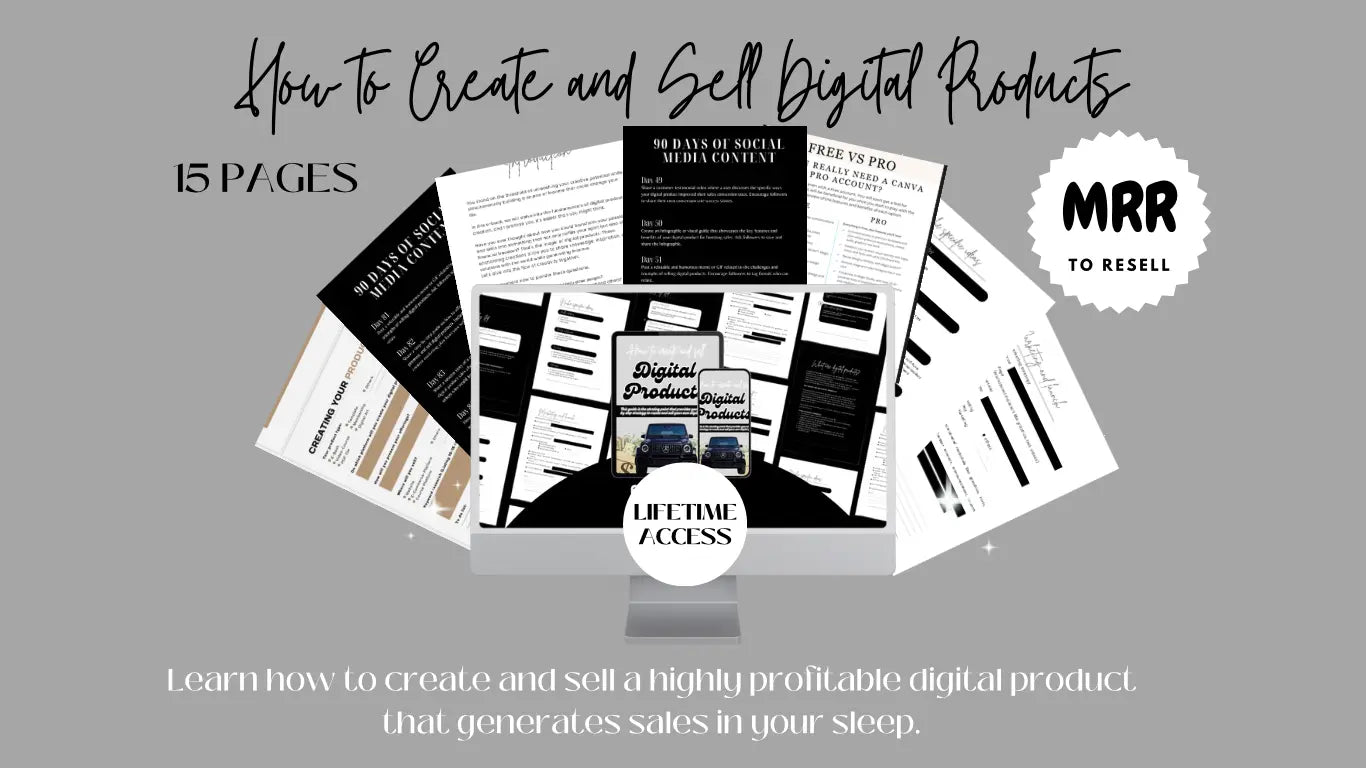 How to Create & Sell Digital Products The Hustlers Vault